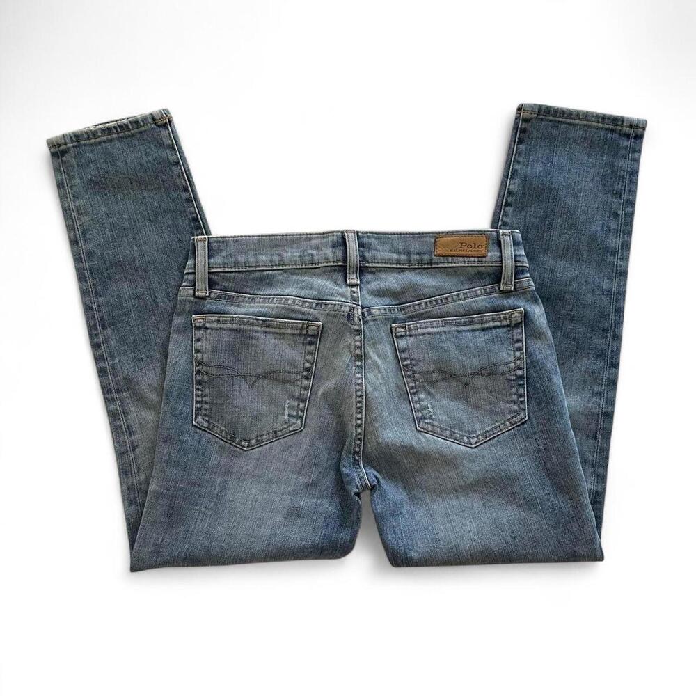 Ralph Lauren Women's Blue Straight-Leg Jeans